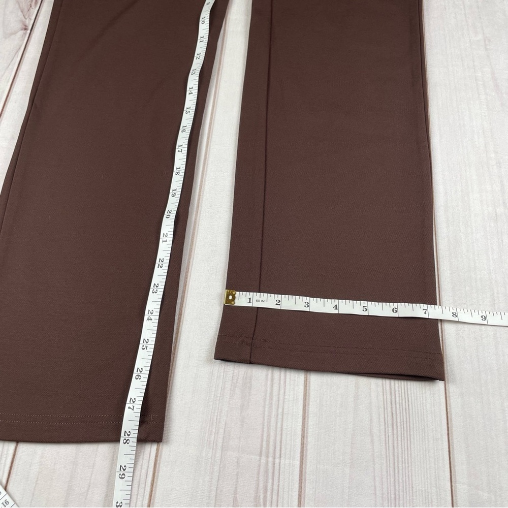 ZTN Stretchy Dress Pants Trousers Womens S Brown Straight Slacks Business Office - Picture 15 of 16